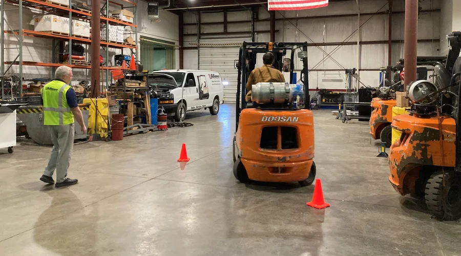 Forklift training