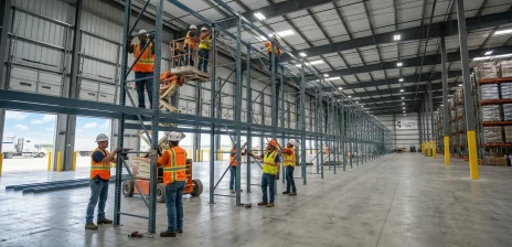 Pallet racking installation