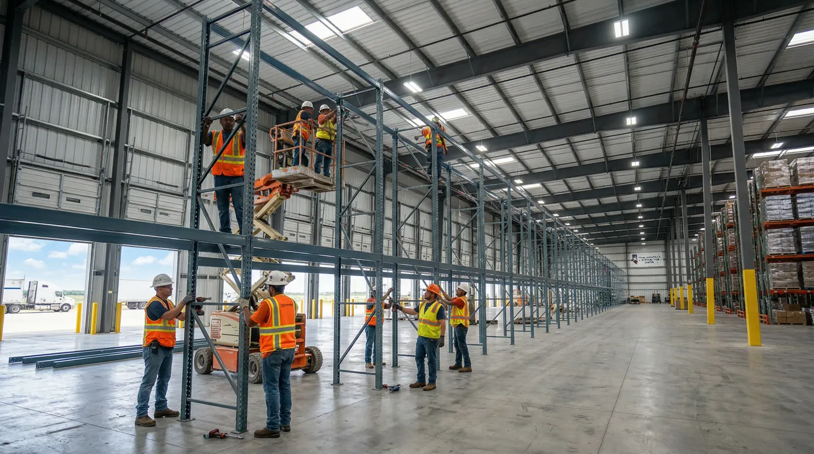 Pallet racking installation